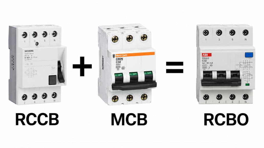 RCBO giúp bảo vệ thiết bị khỏi quá tải, chập mạch và rò điện, đồng thời giảm nguy cơ điện giật, cháy nổ 
