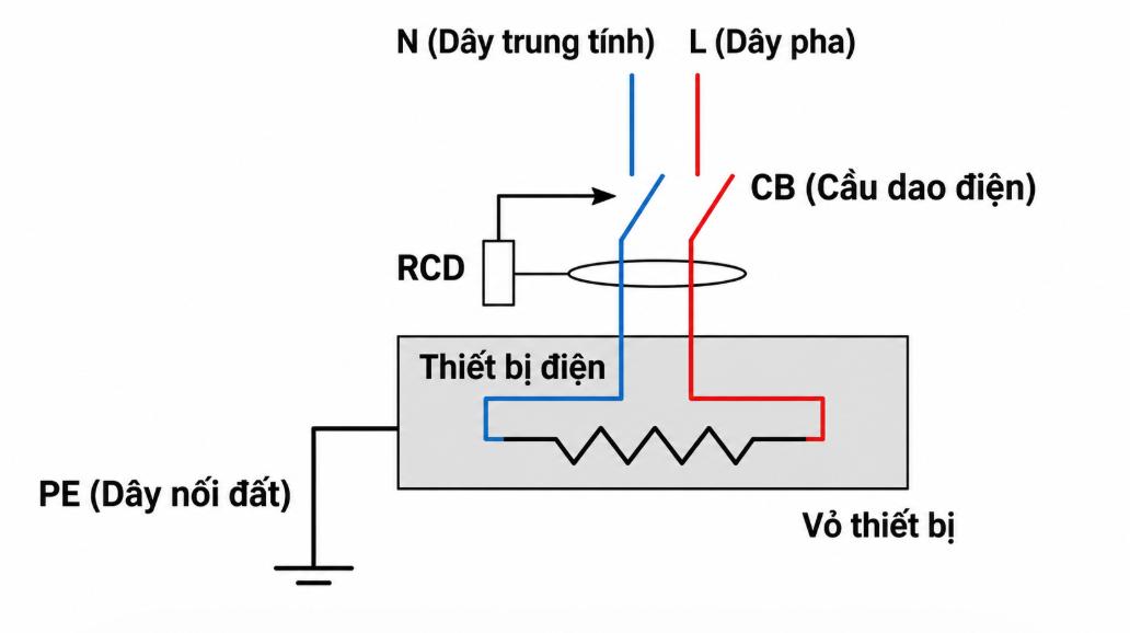 Nguyên lý hoạt động của RCBO
